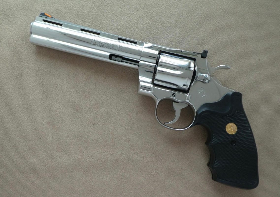 COLT PYTHON BRIGHT STAINLESS STEEL  357 MAGNUM